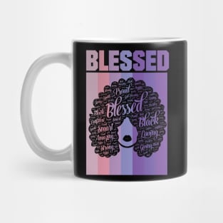 Blessed Words in Afro Christian Religious Mug